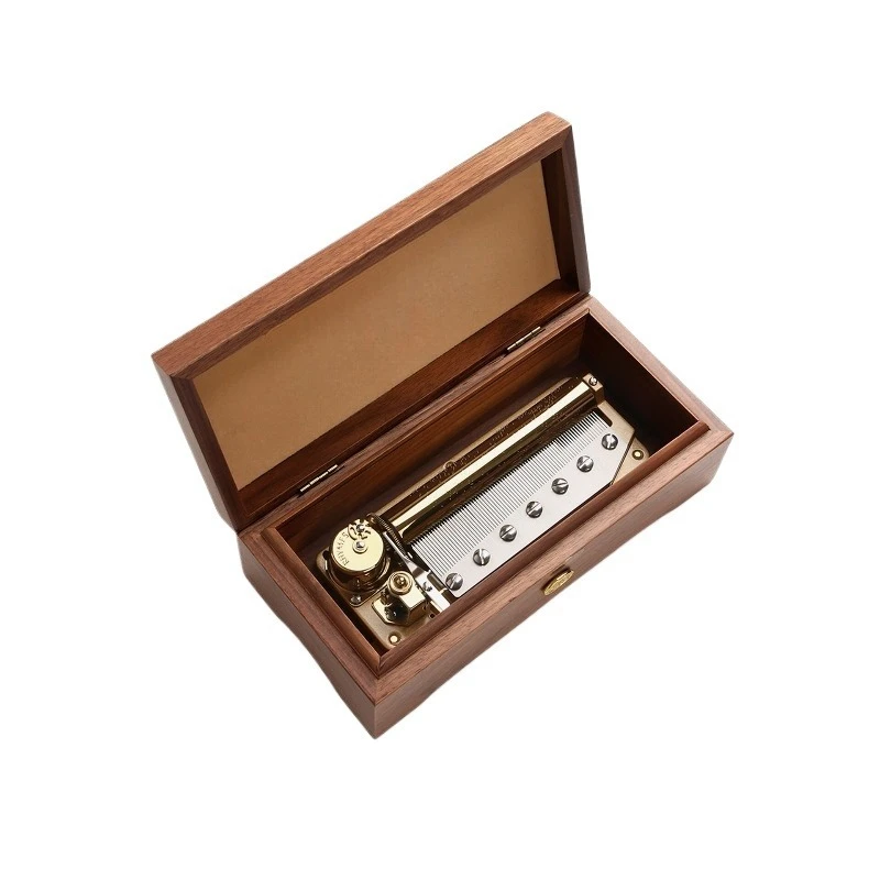 For 78 Scale Mechanical Music Box, Walnut Music Box, Birthday Gift