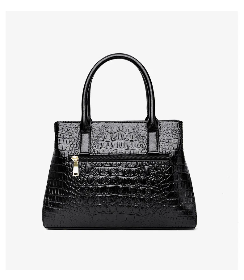 High Quality Crocodile Luxury Leather Handbags Women Bags Designer Vintage Alligator Satchel Tote Lady Shoulder Bag for Women E1