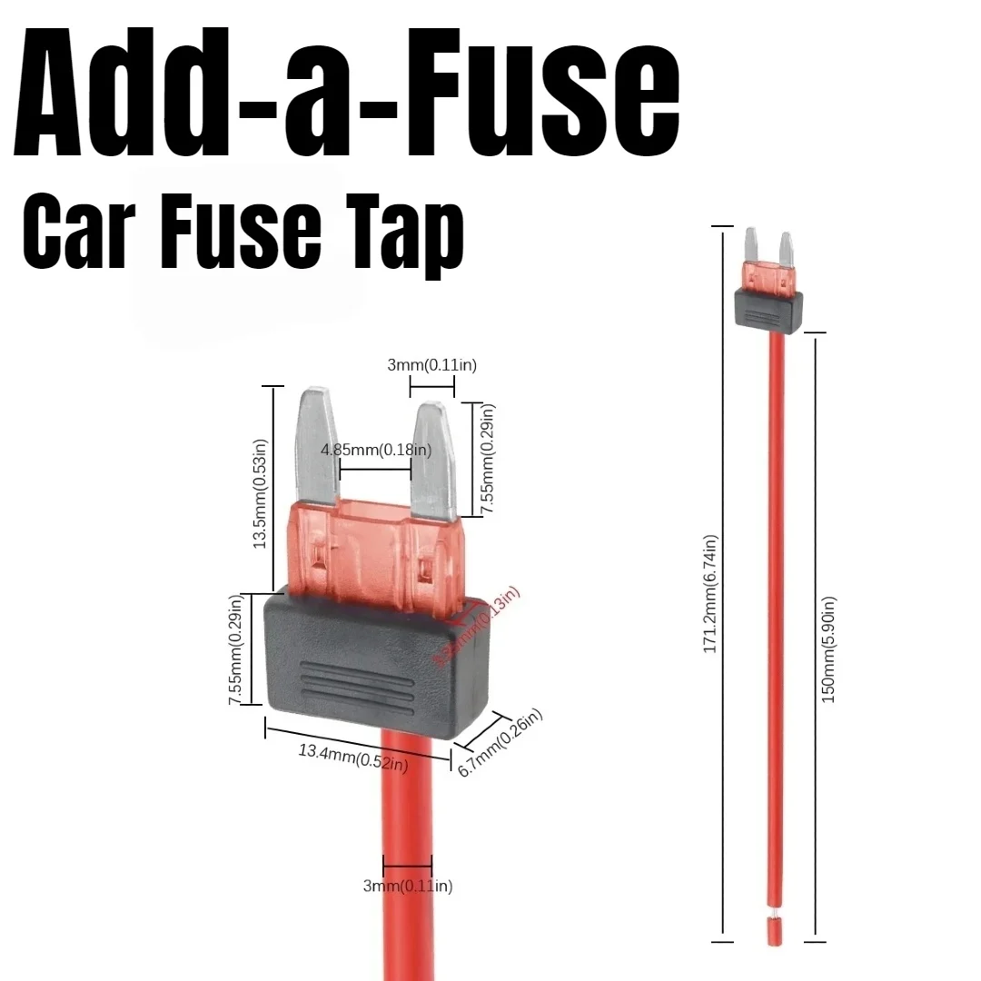 2/5/10PCS Small ATM Fuse Tap, Car Add A Circuit Blade Fuse Holder, Plug & Play Auto Fuse Adapter For Car Electronics