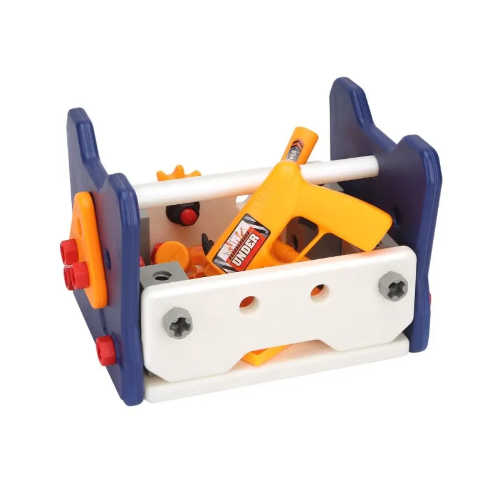 Nouveau 40/57 pièces ensemble d'outils avec boîte bricolage Simulation outil de réparation jouet assemblage en plastique boîte à outils de réparation 3 à 6 ans