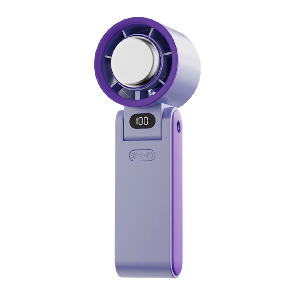 Ventilatore USB portatile da appendere al collo con funzione di raffreddamento del ghiaccio Motore ad alta velocità e batteria da 3600 mAh per un aggiornamento rapido ovunque