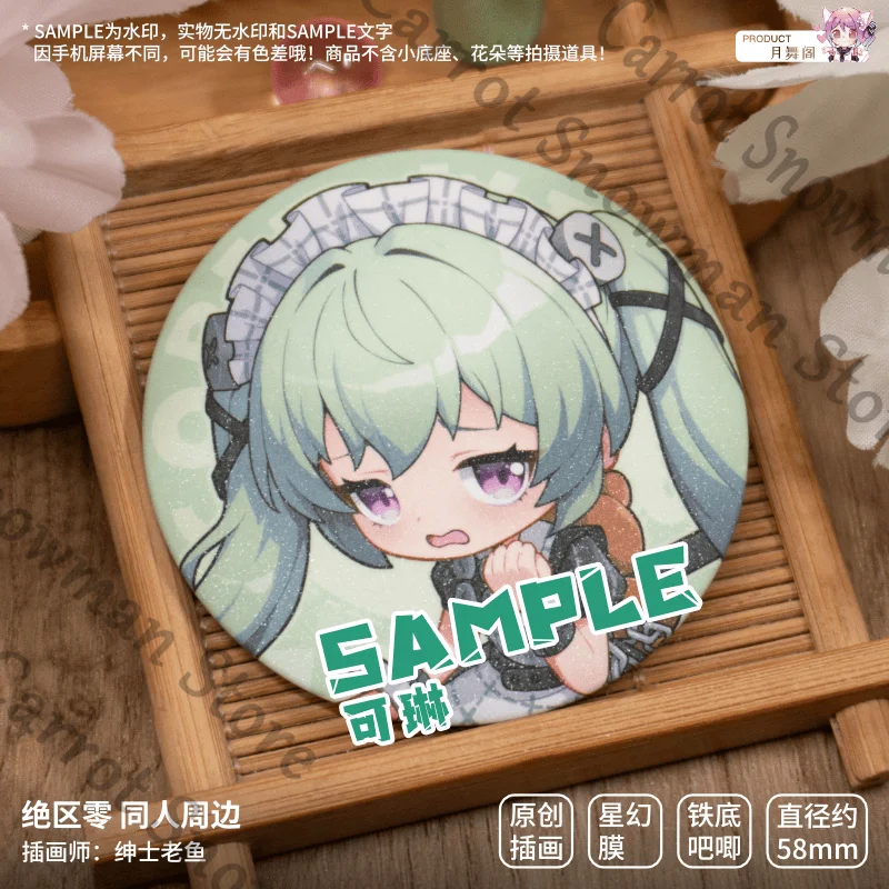 Zenless Zone Zero colleghi Ellen Joe Qing Yi Corin Wickes ambito cartone animato versione Q distintivo piccolo cartello in piedi raccogliere regalo