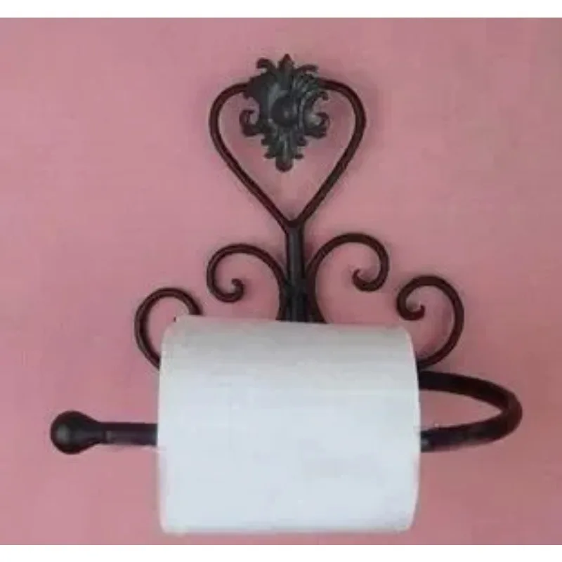 Iron Towel Paper Mount Holder Classic Bathroom accessories Vintage Toilet Roll Bathroom Wall Rack