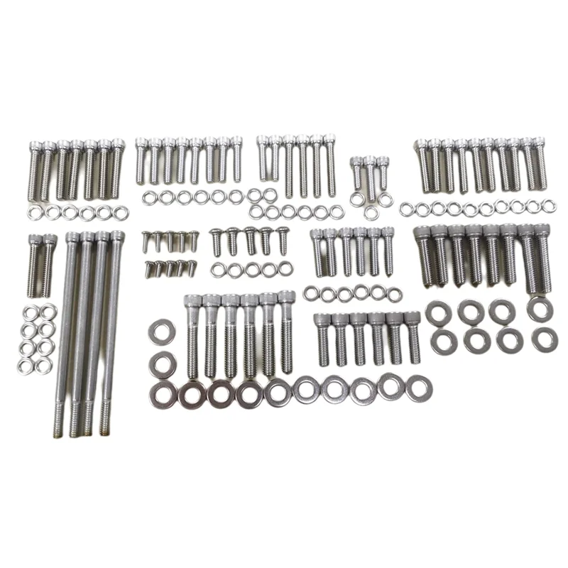 

Motor For Touring Electra Glide Street Glide Road Glide Road King CVO 2007-2016 Stainless Engine Screw Bolt Kit
