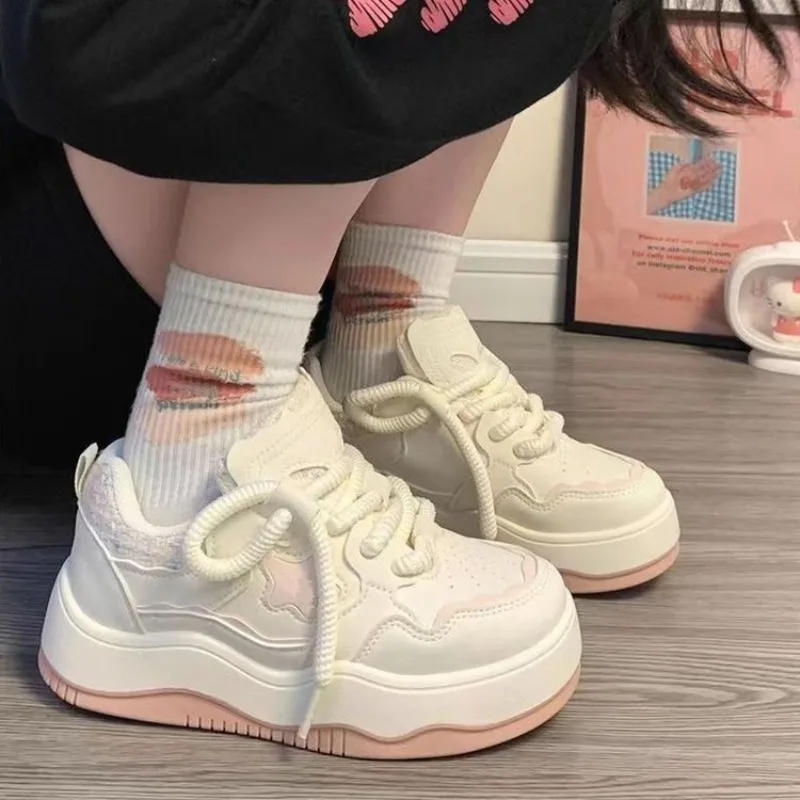 Couple Fashion Casual Sneakers Non Slip Comfortable Running Shoe Flat Bottomed Breathable Vulcanized Shoe Zapatillas De Mujer