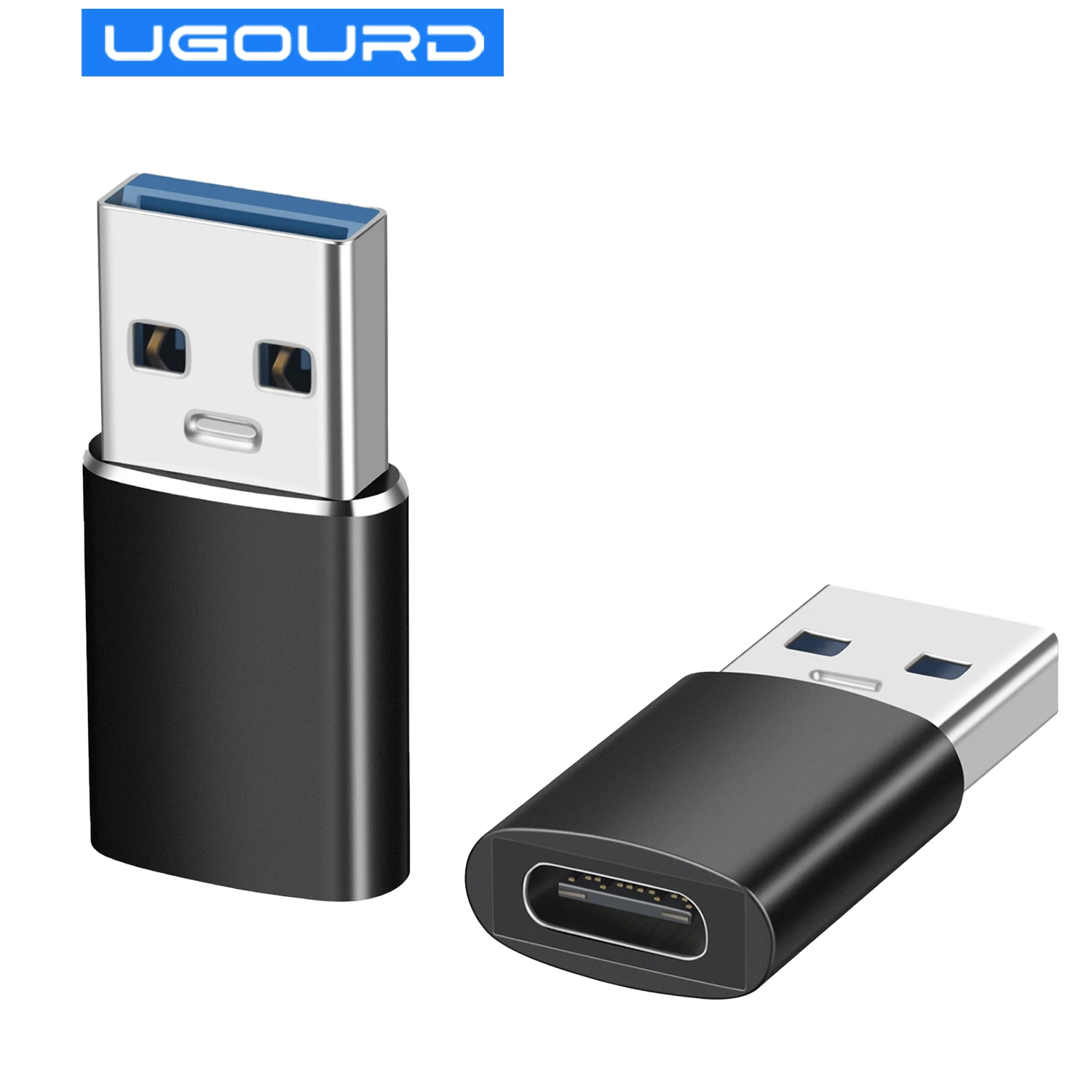 

UGOURD USB to USB C Adapter Type C Female OTG Connector For Laptop PD Car Charger Support for Carplay 10Gbps Data Transmission