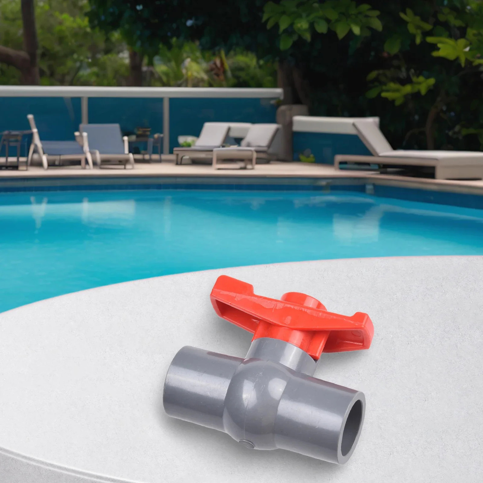 Efficiently Manage Water Flow with This PVC Ball Valve and Sliding Socket Suitable for Pipe Sizes of 20 to 50mm