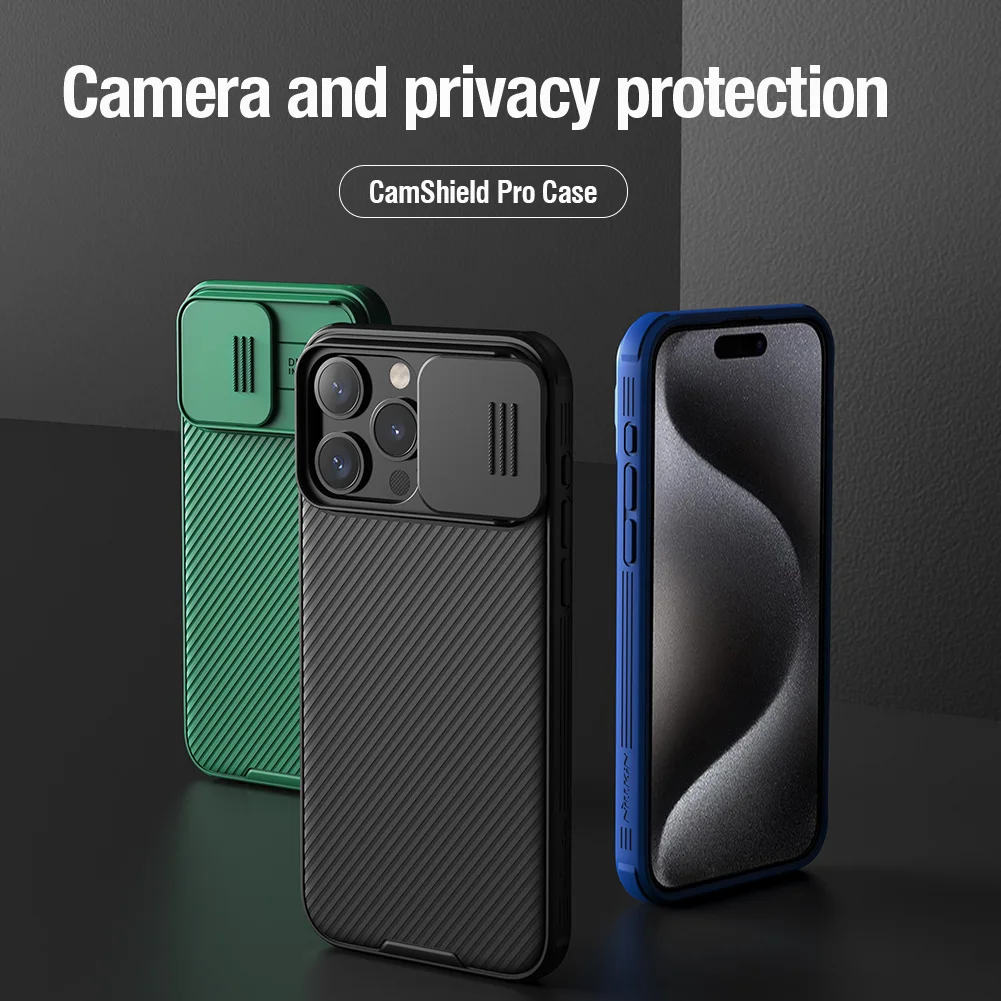 Etui Nillkin CamShield Slide Camera Frosted Shield Cover na iPhone 15 14 13 Pro Max, etui na iPhone 15 14 Plus 13 Pro — zdjęcie produktu 2
