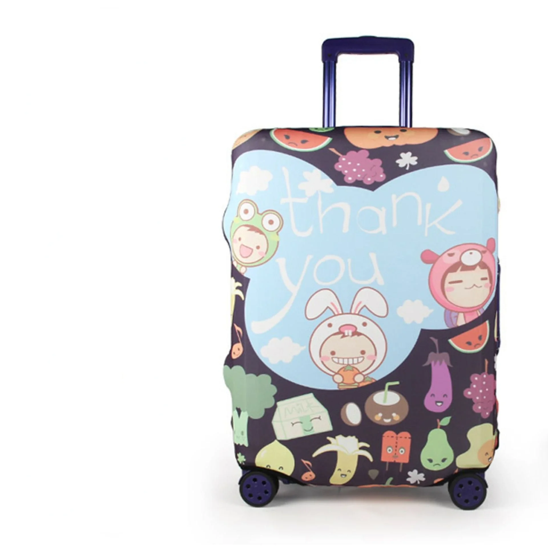 Cute Bear Luggage Cover Travel Suitcase Protector Suit For 18-32 Size Trolley Case Dust Travel Accessories Elasticity Box Sets