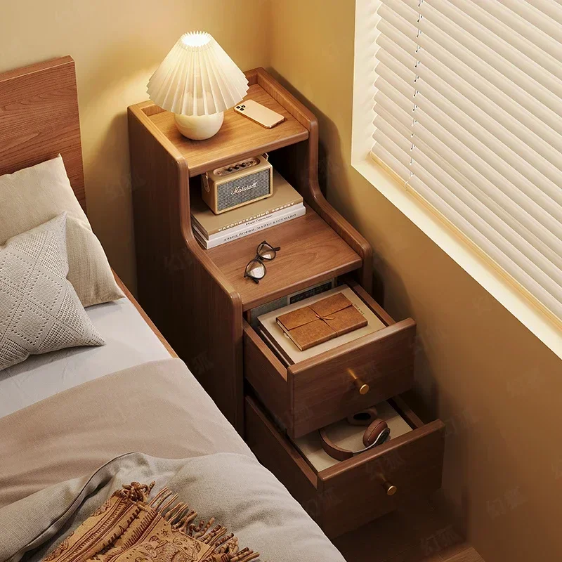 

Modern Nightstands Bedroom Small Bedside Corner Night Stands Narrow Drawers Mobila Pentru Dormitor Bedroom Set Furniture