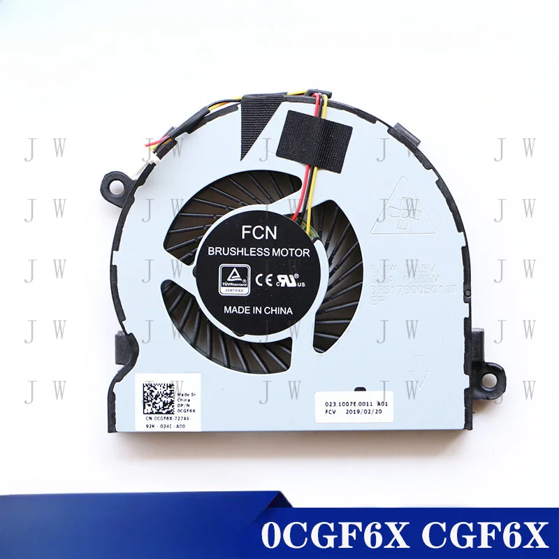 DDW   CPU fan 0CGF6X CGF6X For Dell Vostro 15-3568 15-3562