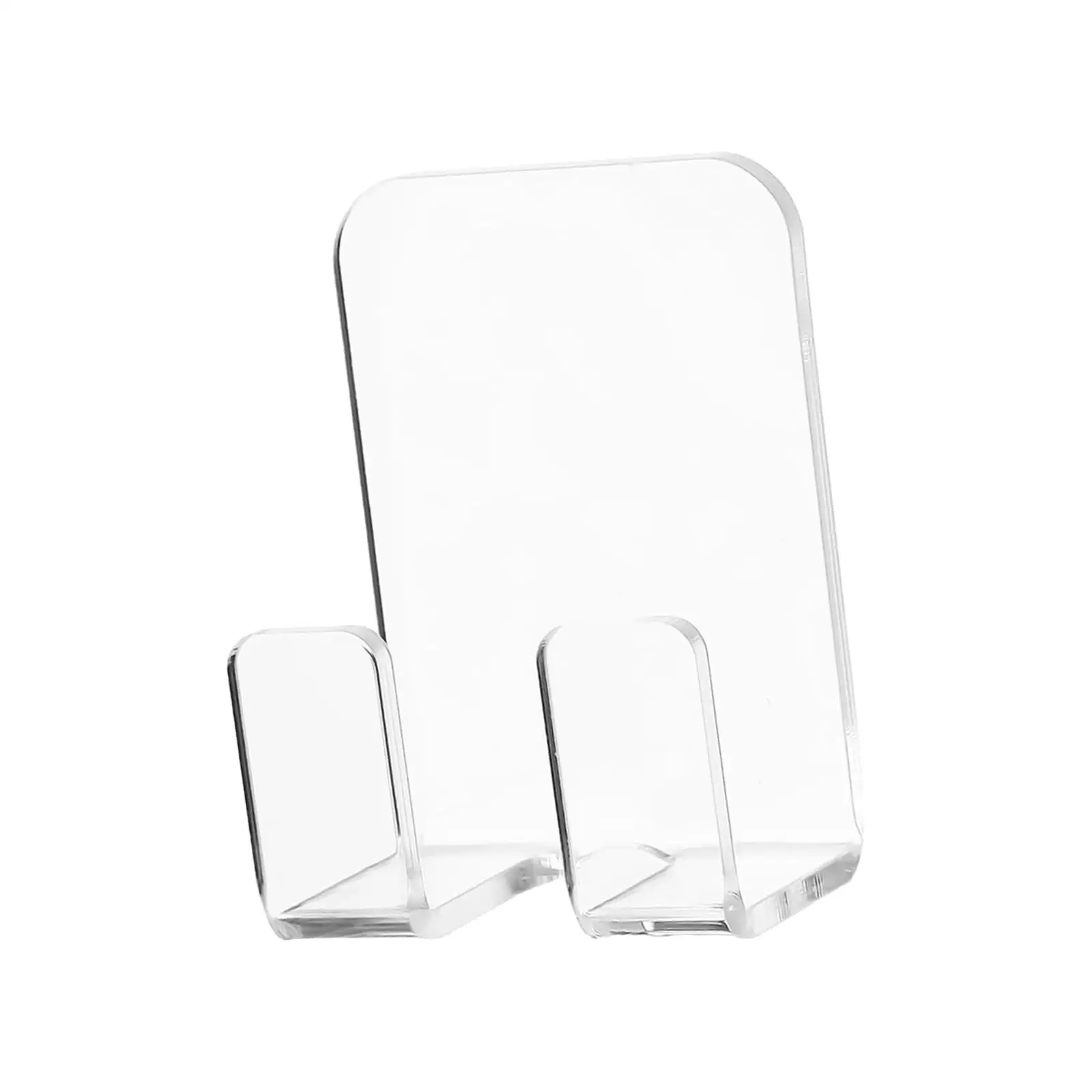 Acrylic Wall Hook Wall Mount Transparent Organizer Razor Holder Hooks Rack for Closet Bathroom Office Living Room Kitchen