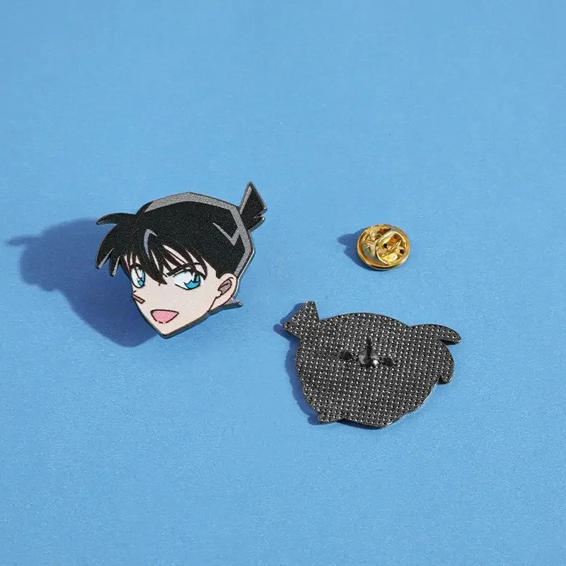 المحقق كونان كونان إيدوغاوا كودو شينيتشي بروش كرتوني إبداعي لطيف شارة محيطية بسيطة ورائعة