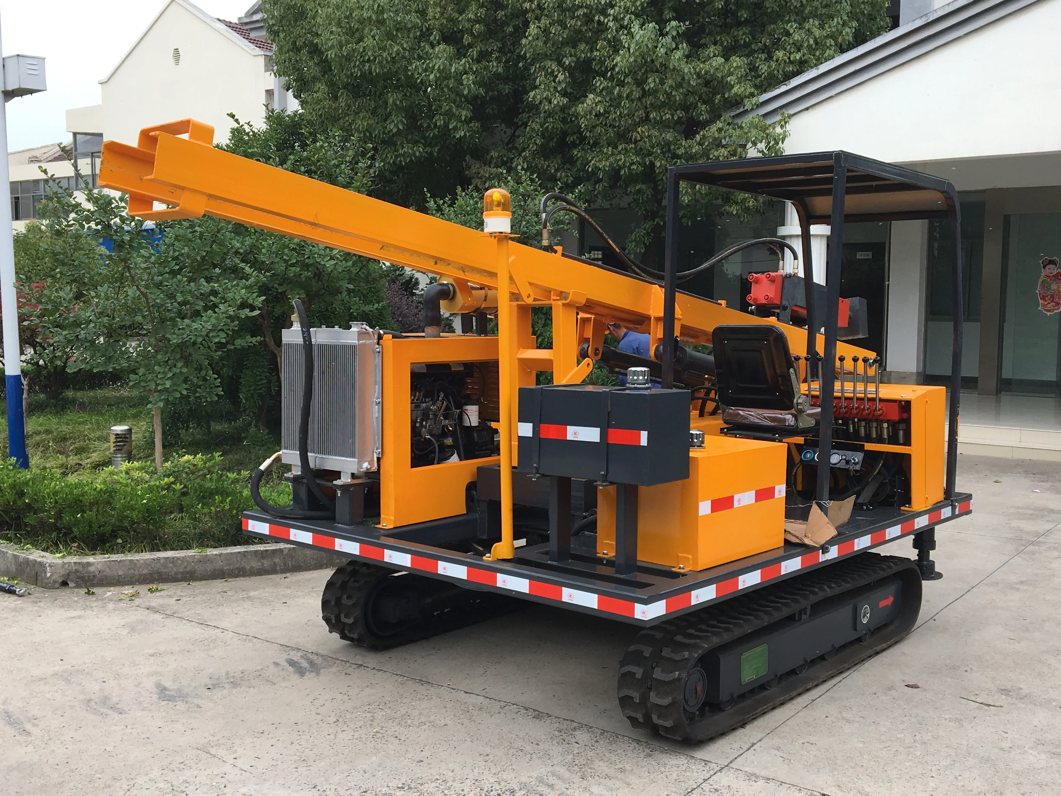 سائق كومة الزاحف الهيدروليكي لتركيب الألواح الشمسية #3