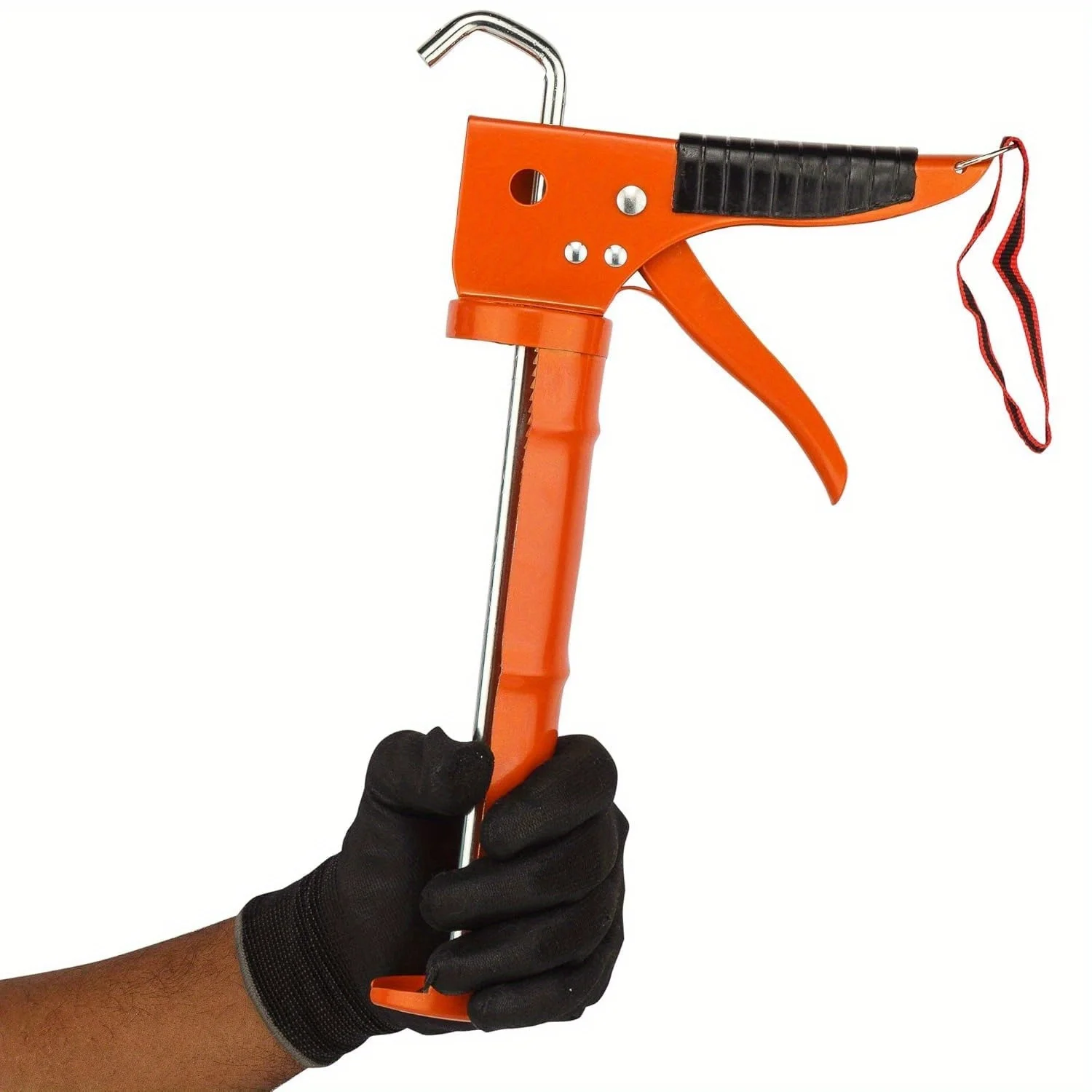 Heavy Duty Orange Steel Silicon Sealant Caulking Gun with Manual Operation for Door and Window Sealing