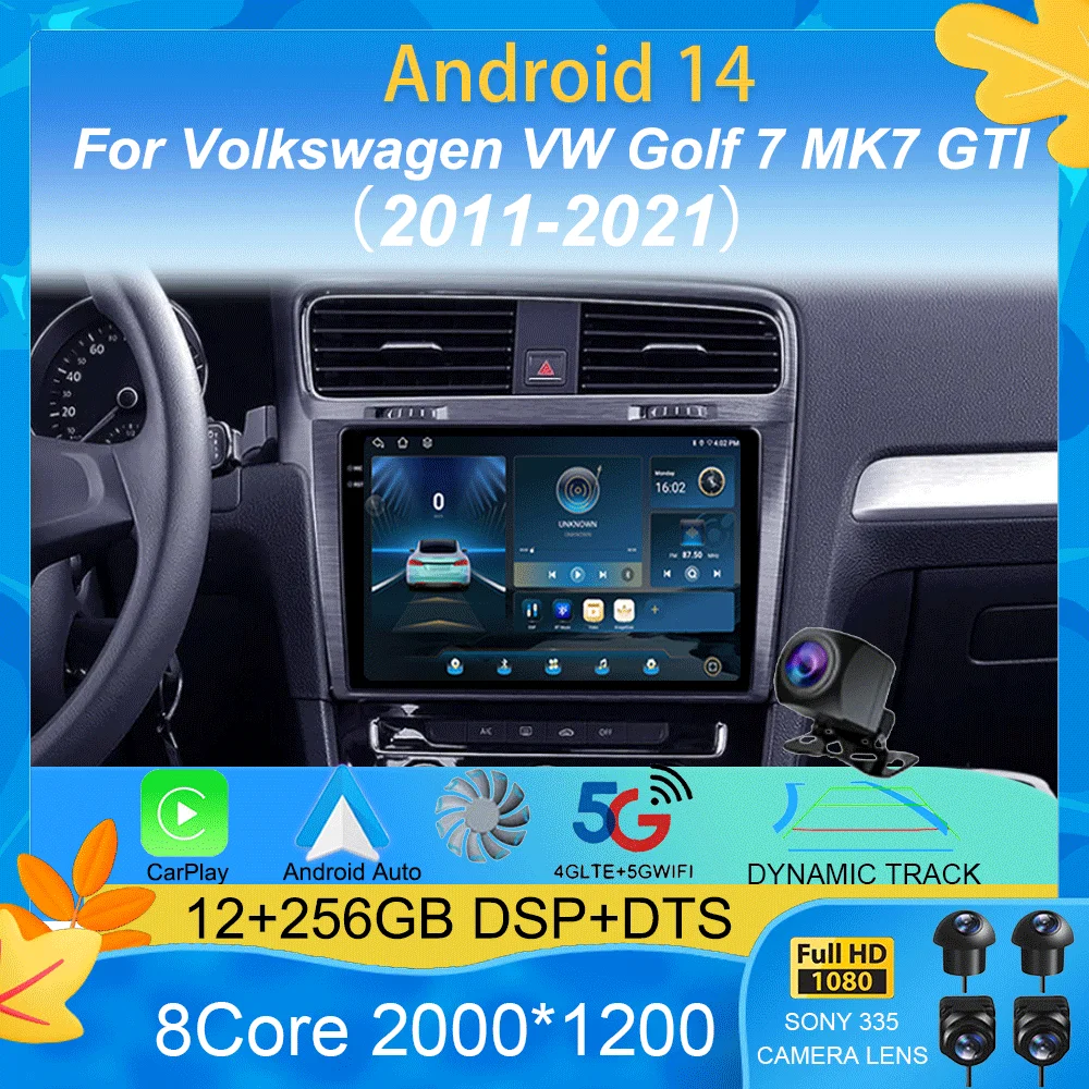 

Android 14 Car Radio For Volkswagen Golf 7 2011 - 2021 Multimedia Video Player Navigation stereo GPS No 2din 2 din dvd