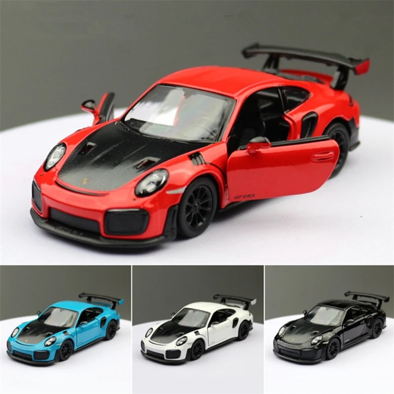 1:36 911 GT2 RS Alloy Sports Car Model Diecasts Metal Racing Car Vehicles Model Simulation Miniature Scale Collection Kids Gifts