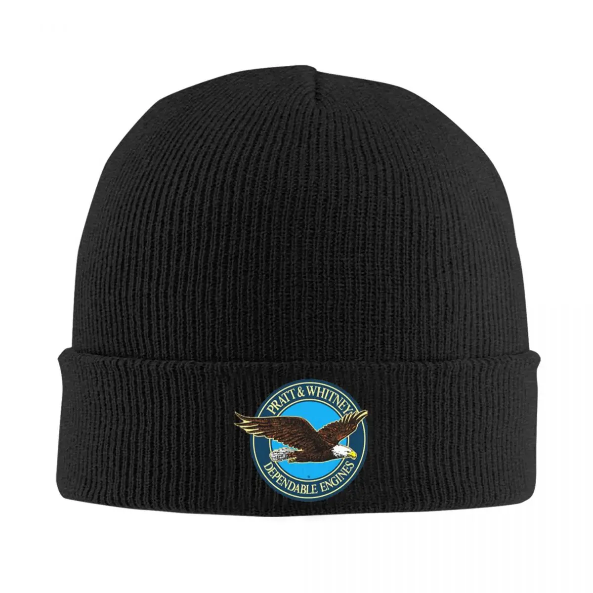 Pratt & Whitney Logo Dependable Engines Warm Knitted Cap Hip Hop Bonnet Hat Autumn Winter Beanies Hats for Men Women Adult