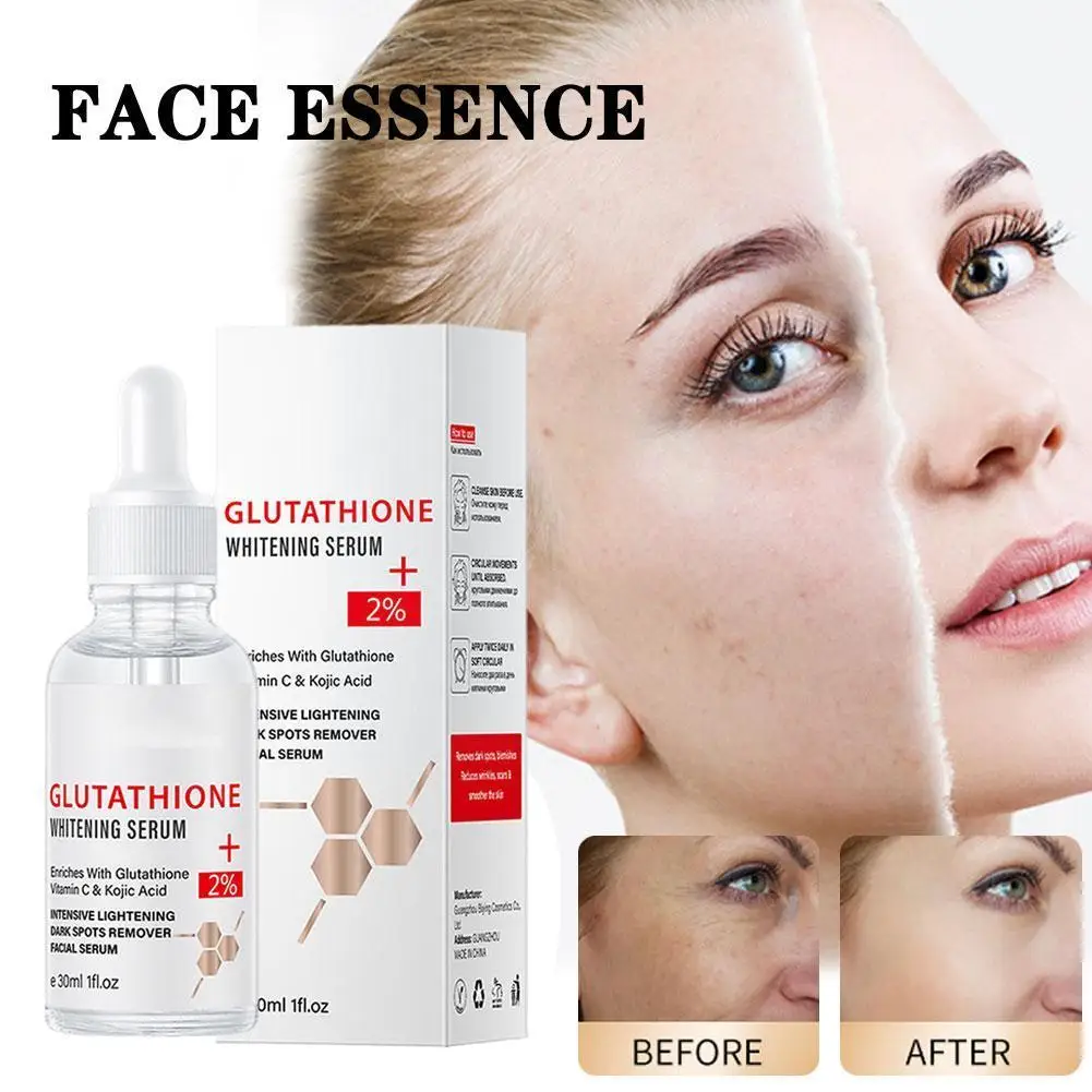 Glutathione Serum Remove Melasma Dark Spot Dilute Serum With Acid Moisturizing Essence Vitamin Face Kojic Whitening V2j9