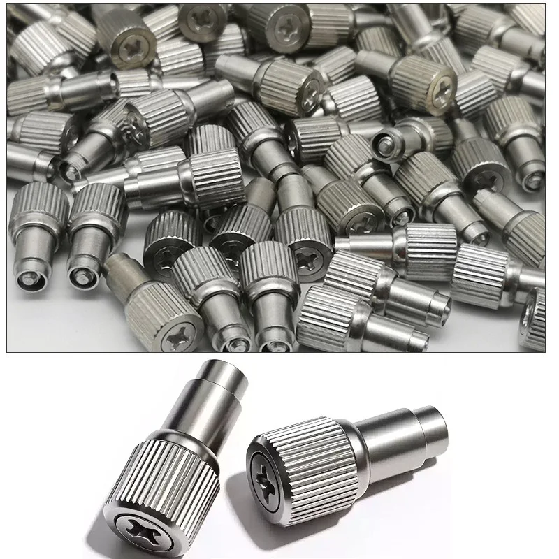 PF10 - M2.5 M3 Stainless Steel Pressure Riveting Type Loose Screw Does Not Come Out Of Hand Twist Spring Screws