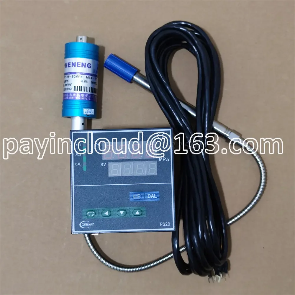 

PT124-50MPa-M14x1.5+PS20 HENENG High Temperature Melt Pressure Sensor 2mV/V and Intelligent Digital Pressure Gauge