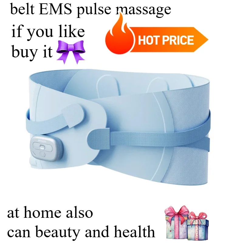 

Belt EMS pulse massage back massager support adjustable heating vibration charging type