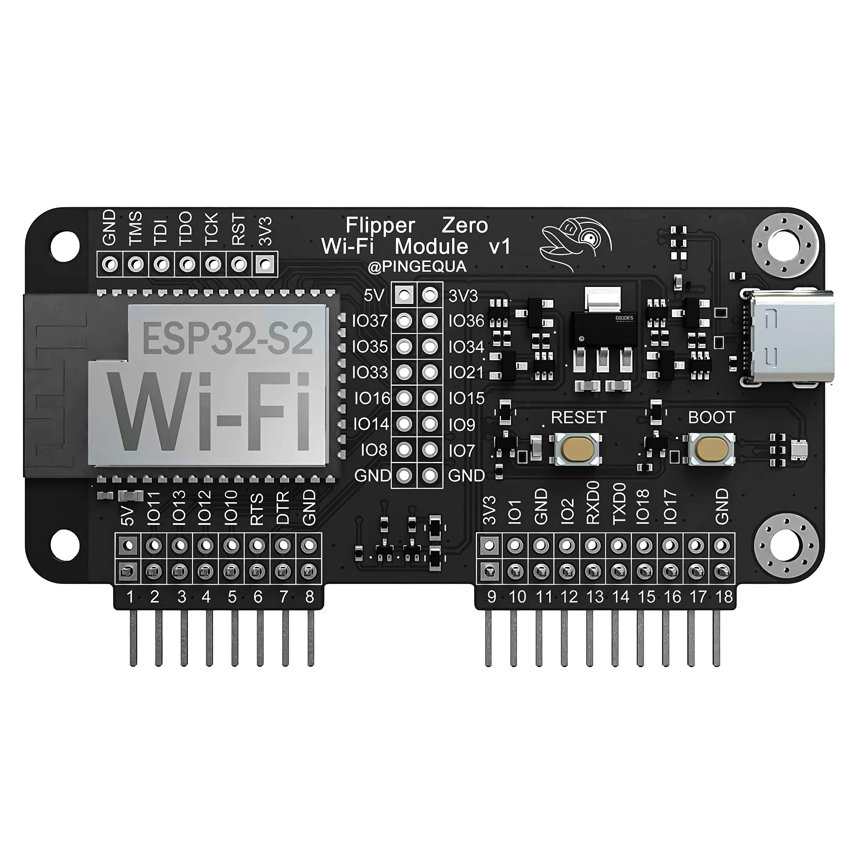 FlipperZerWi-Fi Development Board NRF24 Module ESP32 Module CC1101 Module ESP8266 Module Flying Mouse