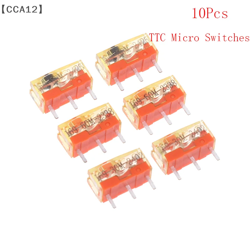 2/10Pcs TTC 3Pin Gold Alloy Contact Mouse Button Switches 2Pin Blue Dots Anywhere M905 G903 G502 Mouse Microswitch