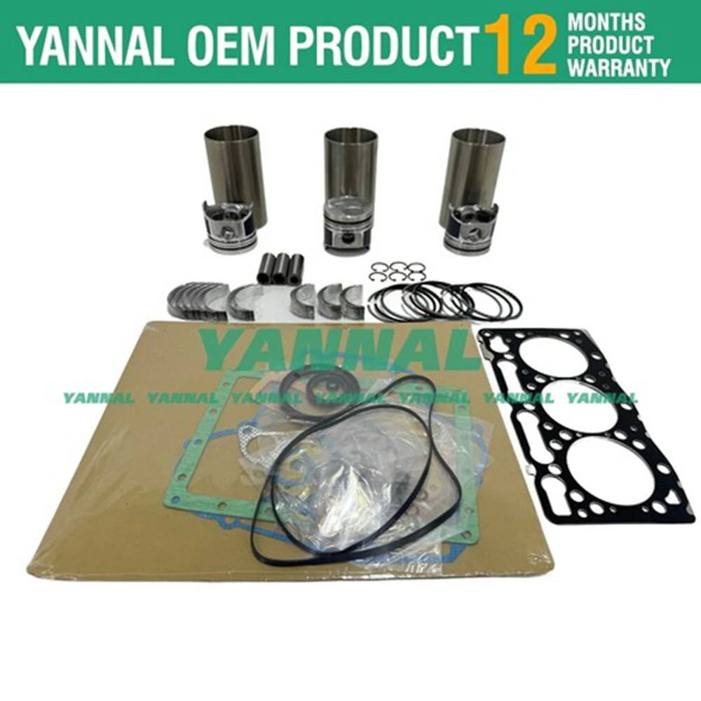 

New D1005 STD Overhaul Rebuild Kit For Kubota Engine Piston Gasket Bearing
