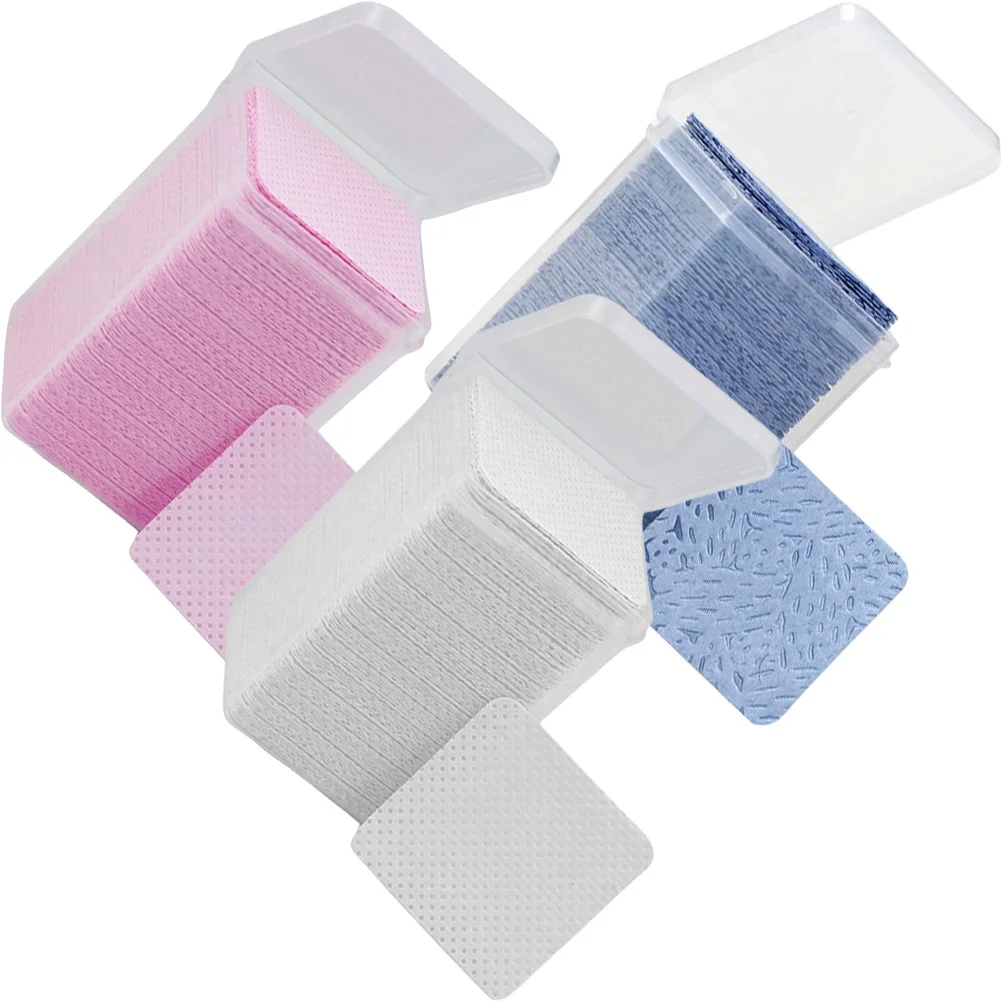 ผ้าเช็ดทำความสะอาดกาวติดขนตา ผ้าไม่ถักทอ สำหรับขจัดคราบกาว ที่เช็ดขวด สำหรับร้านเสริมสวย อุปกรณ์ต่อขนตา ทำเล็บ