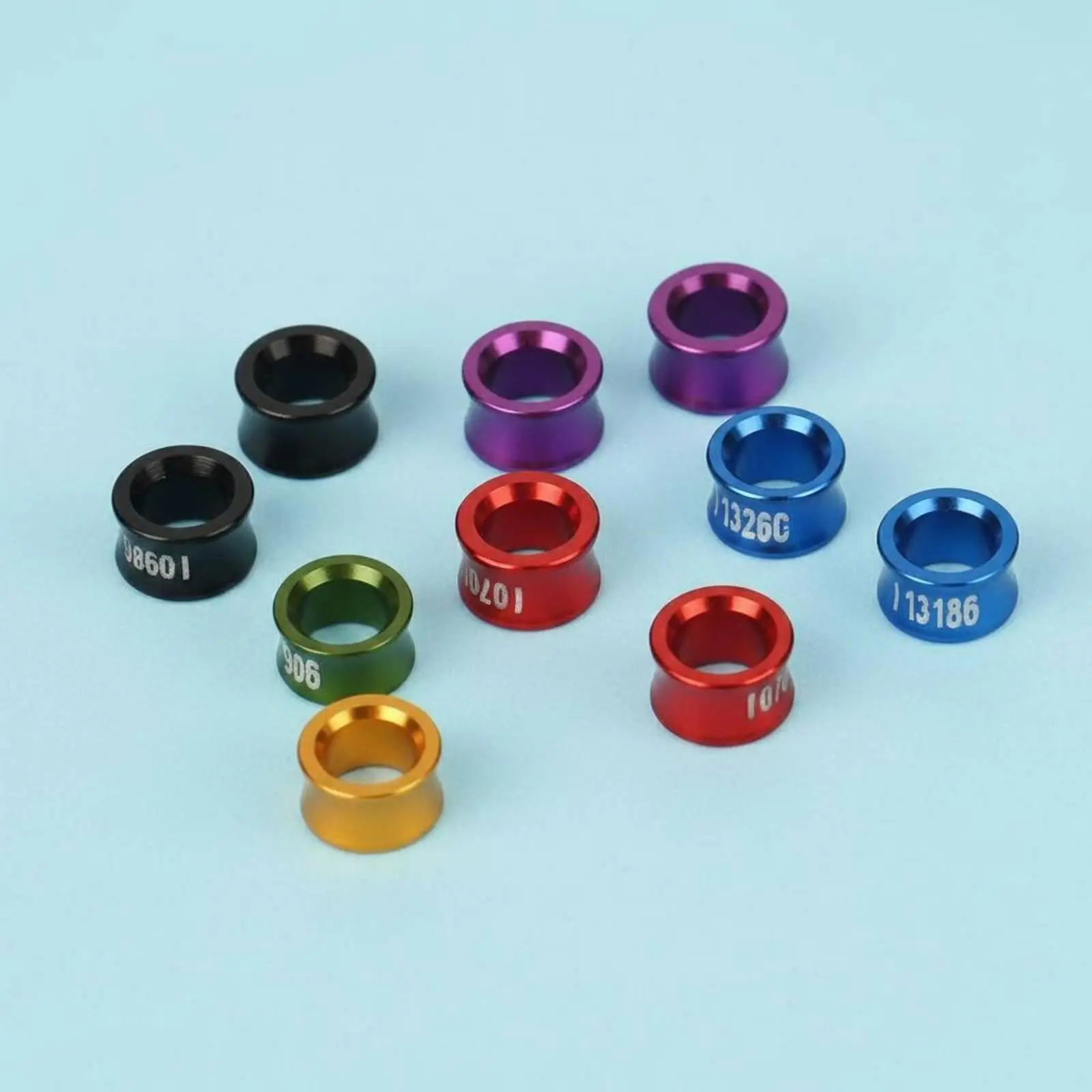 10pcs Durable Bird Leg Rings Comfortable Parrot Avian Identifier for Bird Cage Decor and Interior Aviary