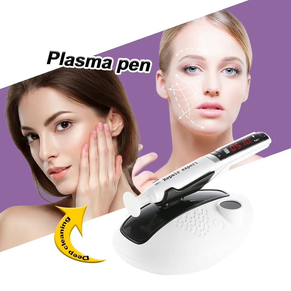 Korea Skin Diminish Inflammation Cold Skin Lifting Handheld Cold Ozone Plasma Pen With 3 Tips