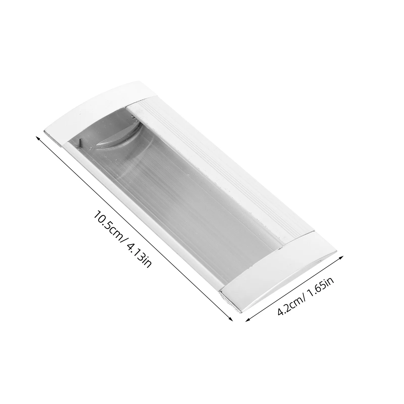 6Pcs Recessed Drawer Pulls Aluminum Alloy Flush Finger Hidden Handles for Cabinets Wardrobe Closet Door Hardware