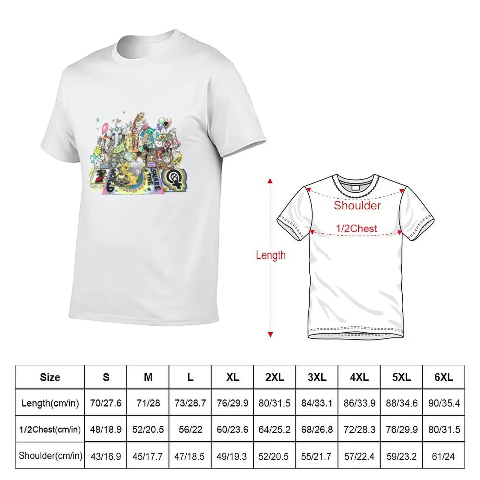 Share the World T-Shirt anime stuff custom shirt graphic tee shirt t shirts for men