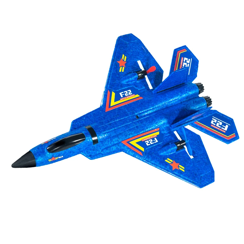 Novel F-22 Fighter Raptor Glider RC Plane Airplane Model Foam Remote Control Outdoor Toys for Boys Kid Radio controlled Aircraft