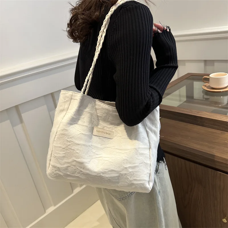 Tote Bag Women Shoulder Bags Crossbody Bags for Women Solid Canvas Travel Bags Class Bag Girl Designer Bag Сумка Женская Bolso