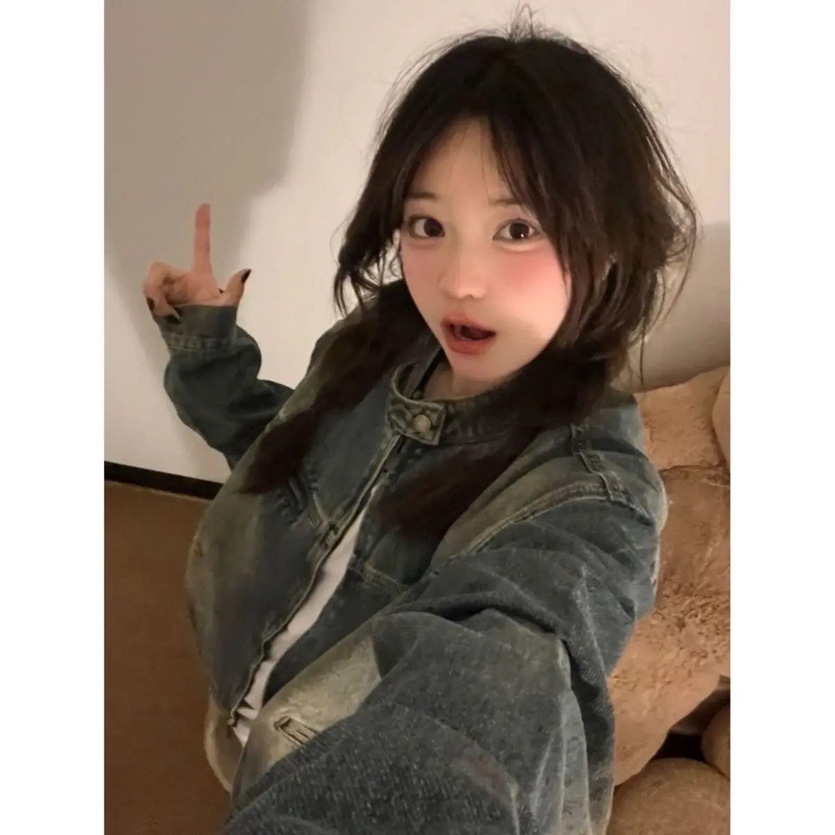 

Куртки Пальто Женские флисовые готические панк-черные пуговицы с передним карманом Чистый простой базовый женский стиль Модная верхняя одежда с длинным рукавом