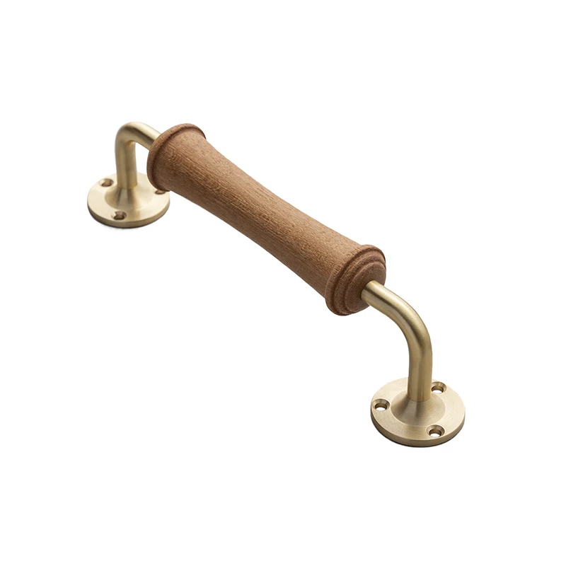 

Walnut brass door handle Multifunctional high-end cabinet door drawer Invisible door decorative handle