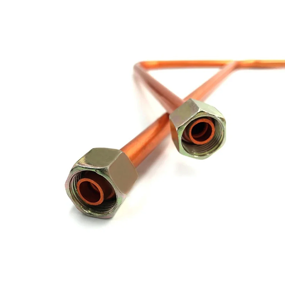 Exhaust Air Compressor Tube Copper Tone Direct Coupled Easy To Install Intake Pipe 10 X 450mm/0.4\