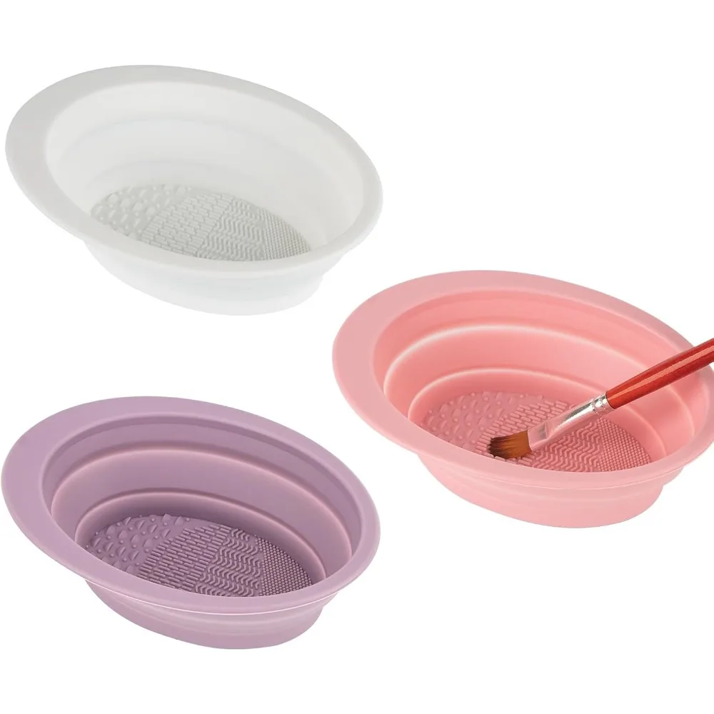 Lavabo plegable portátil para lavar platos, hecho de material de silicona, para limpiar pintura de acuarela