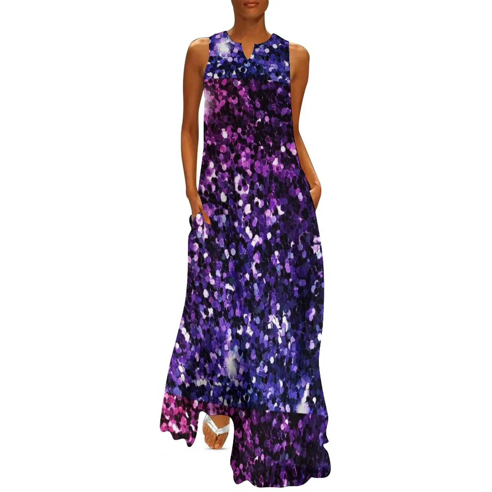 

Purple Ombre Stardust Long Dress luxury evening dresses for women 2025 women's fashion dresses dress for women Dress