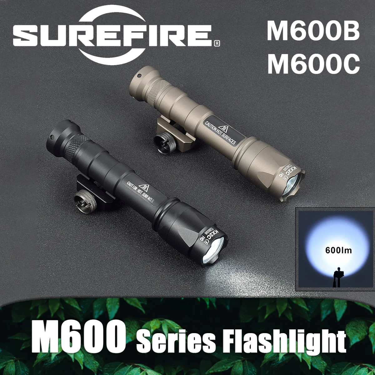 

Airsoft Surefire M600 M600C Powerful Flashlight Fit 20mm Rail Tactical M600U/M600B Scout Rifle Weapon Hunting Gun LED Light