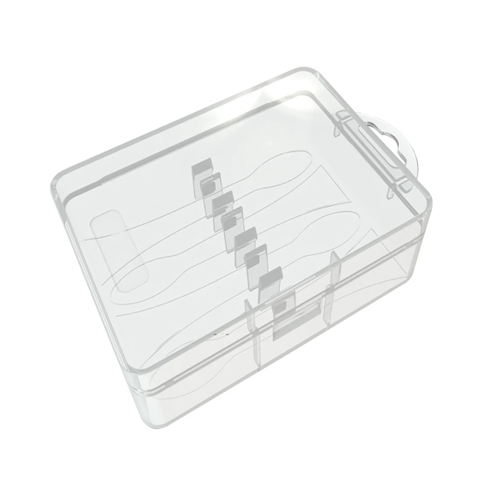 

4 Count Toothbrush Head Holder Compact Travel Case for Electric Brushes Portable Dustproof Protective Box for Camping Outdoors