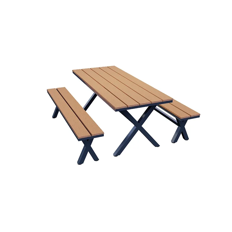 

Outdoor camping table and chair outdoor balcony one-piece table set courtyard garden open-air commercial leisure