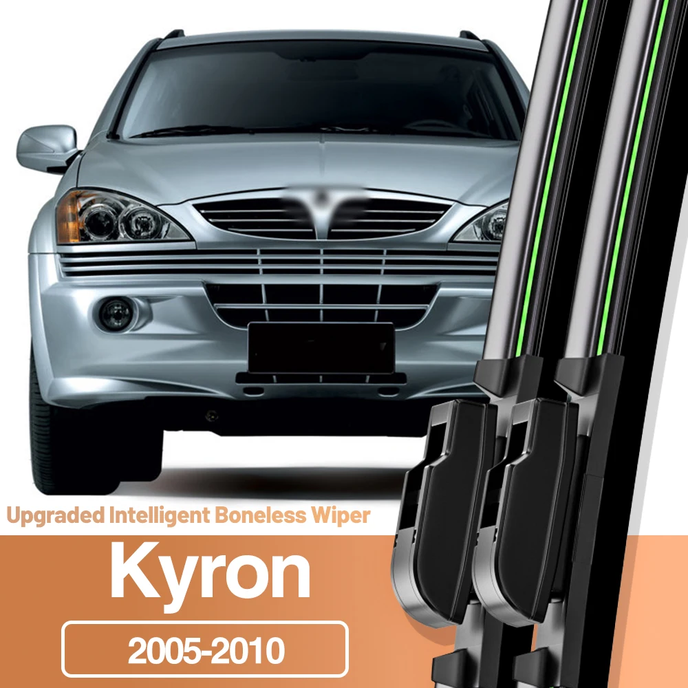 

2pcs For Ssangyong Kyron 2005-2010 Front Windshield Wiper Blades Windscreen Window Accessories 2006 2007 2008 2009