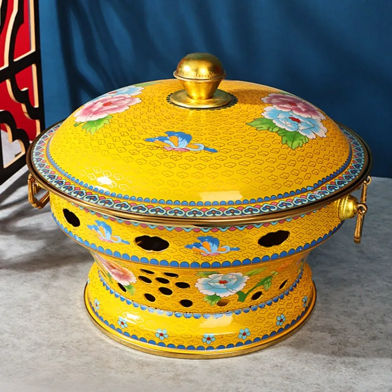 

Commercial Warm Dish Hot Pot Dry Boiler, Alcohol Heated Enamel Stew Pot,Hotel Self-service Seafood Dish Shallow Pots for Cooking