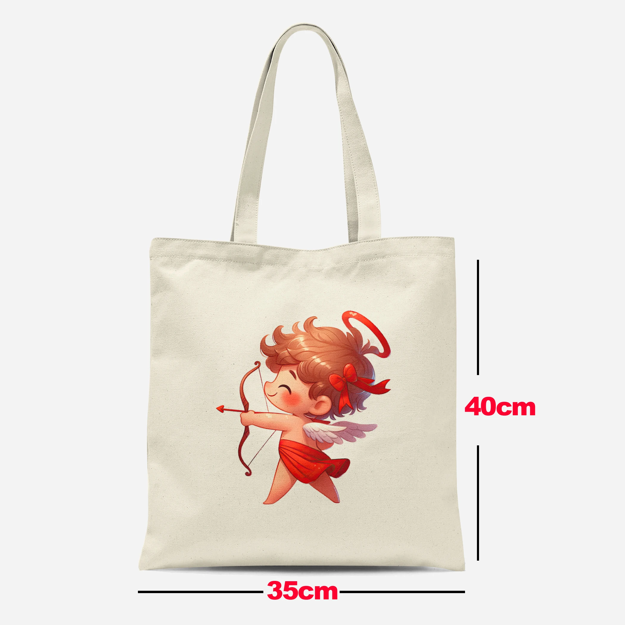 Cupid Angel Boys and Girls Handbag Shopping Bag Retro Style Art Bag Backpack Reusable Shoulder Bag