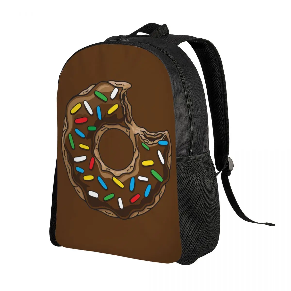 Mochilas de Pão Donut para Homens e Mulheres, Impermeável, Comida Escolar Universitária, Donut Bag, Impressão Bookbags