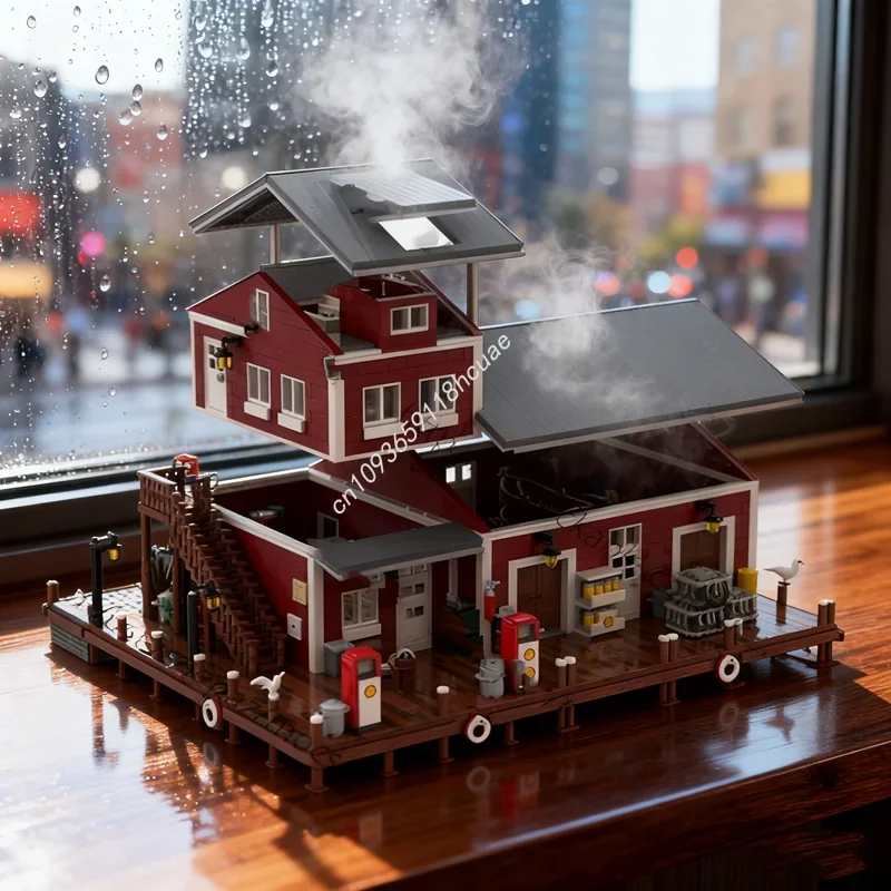 

5635pcs MOC Dockside Fuel And Oil Modulared Model Building Christmas Gift Blocks Construction DIY Creative Toy Idea Birthday