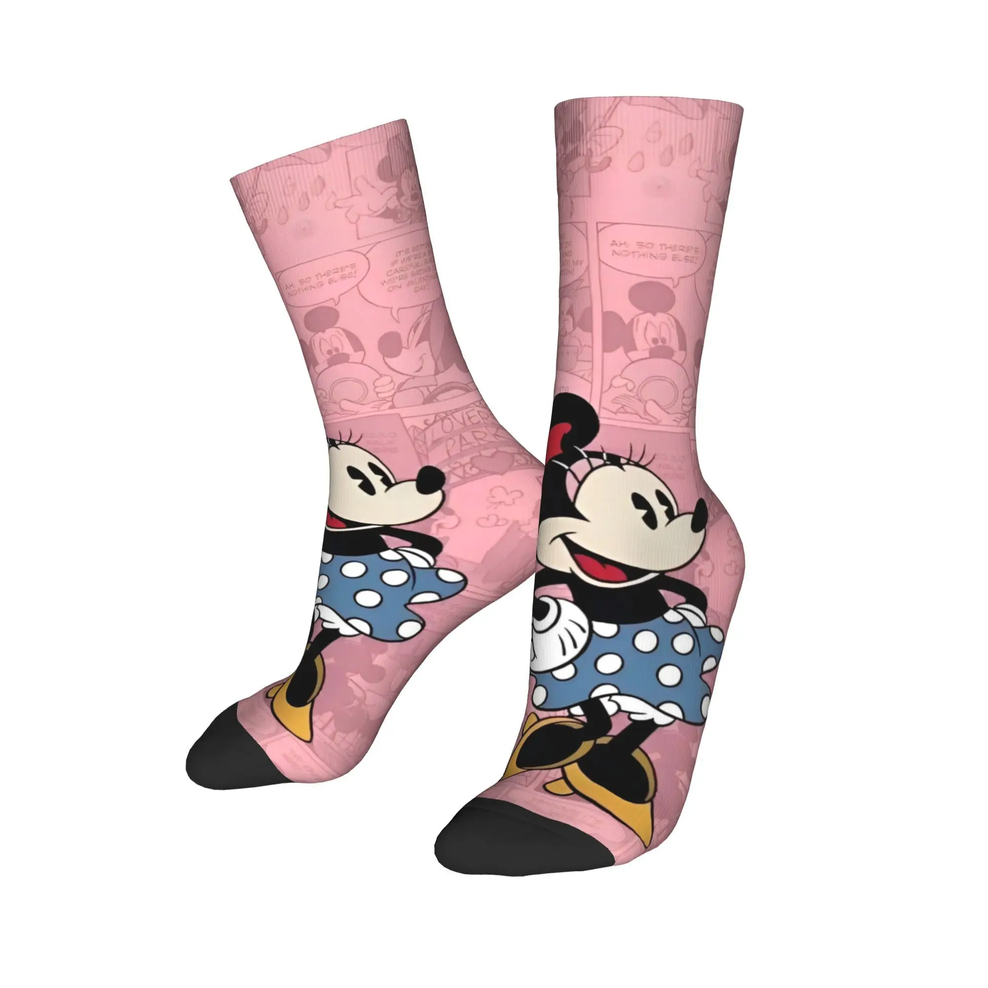 Kawaii Minnie Cartoon Socks Mercadoria para homens e mulheres Meias de tripulação aconchegantes melhor ideia de presente